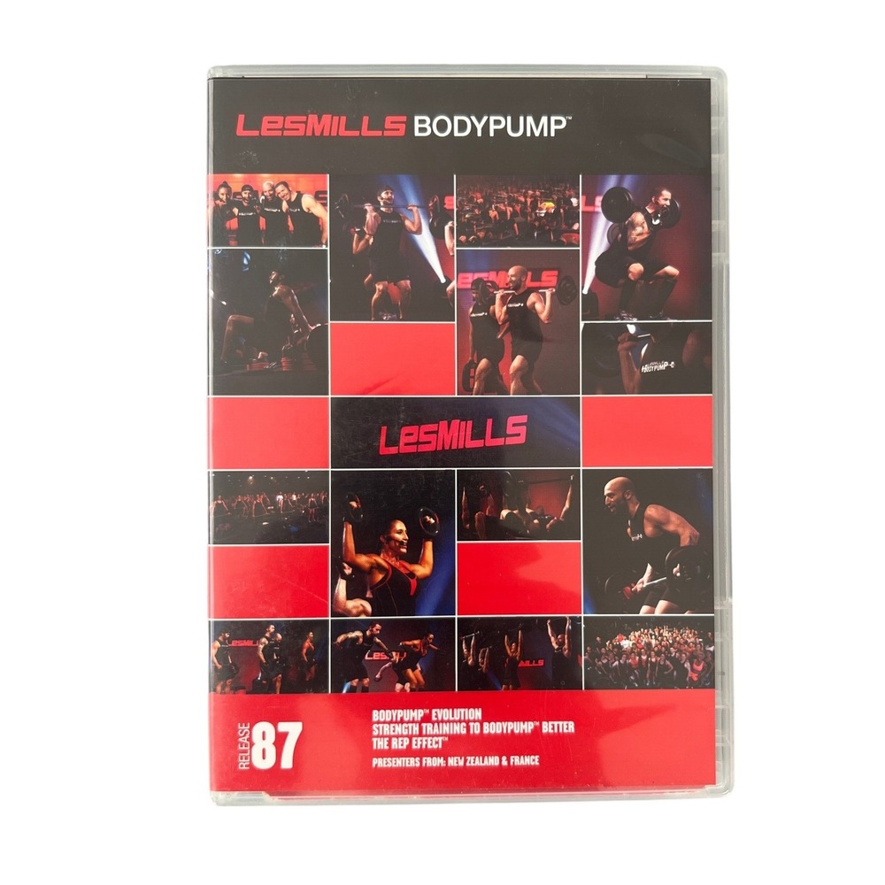 Les Mills BodyPump Release 87 DVD CD Set Strength Training Fitness Workout